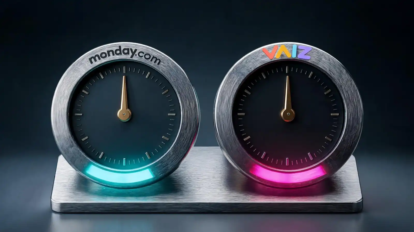 Monday vs Vaiz Dashboard Comparison