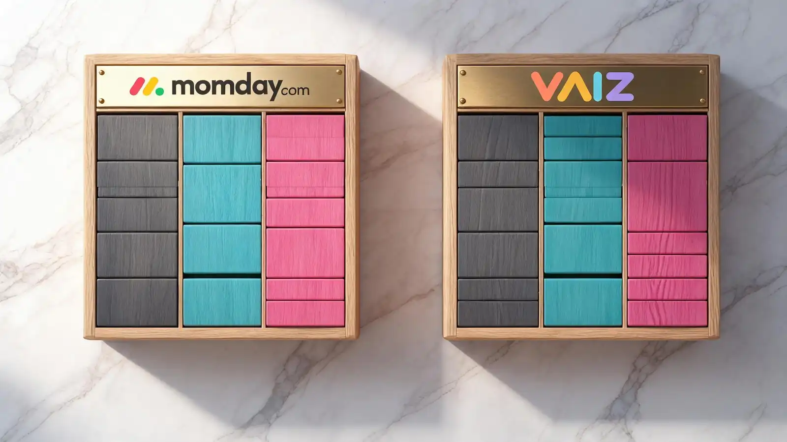 Monday vs Vaiz Kanban Comparison